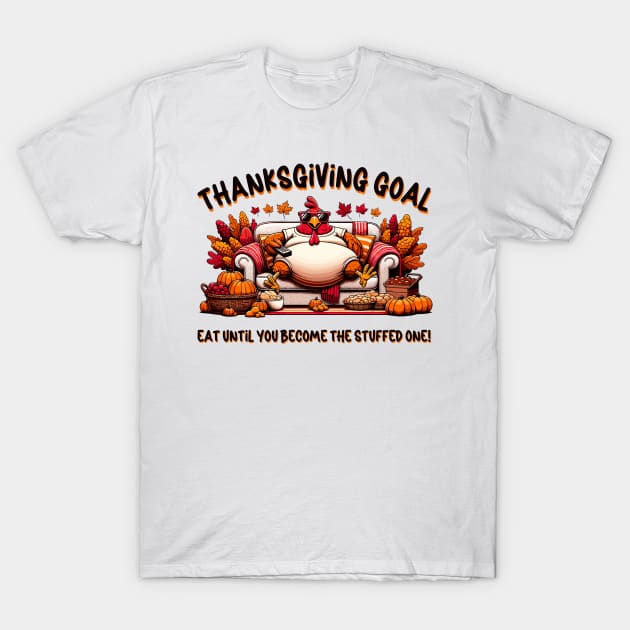 Thanksgiving Goal T-Shirt by Lunarix Designs